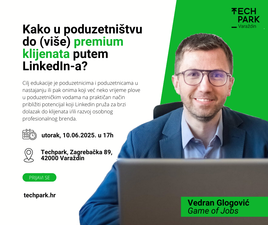 LinkedIn radionica za poduzetnike: Naučite kako se istaknuti i doći do klijenata ili posla putem profesionalnog brendiranja